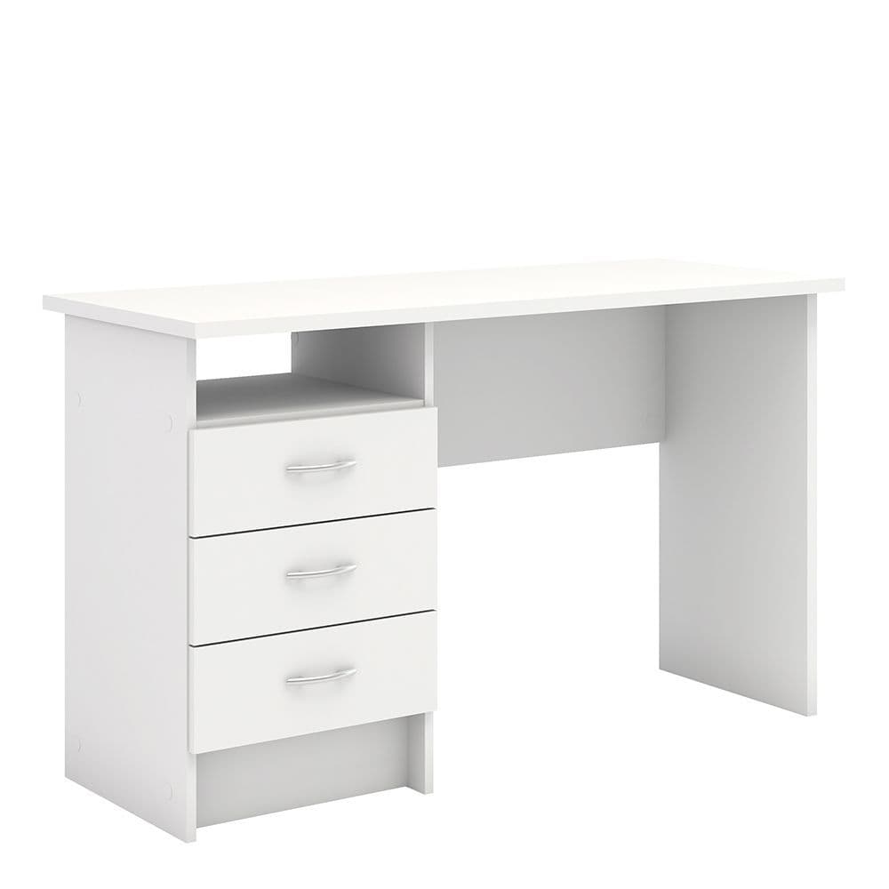 Business Plus Desk 3 Drawers in White